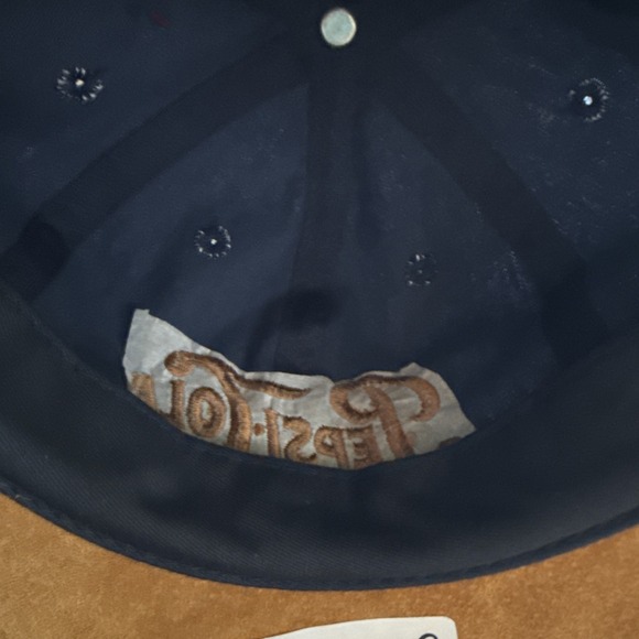 Pepsi Cola Adjustable Hat Suede Bill Embroidered And Structured 3922 - Picture 4 of 5